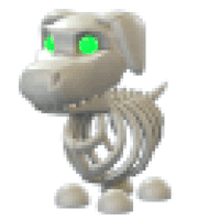 Halloween White Skeleton Dog  - Ultra-Rare from Halloween 2021